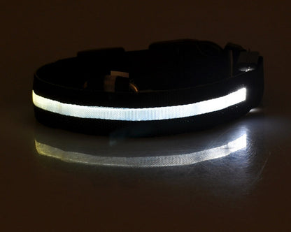 Nylon LED Pet Dog Luminous Collar