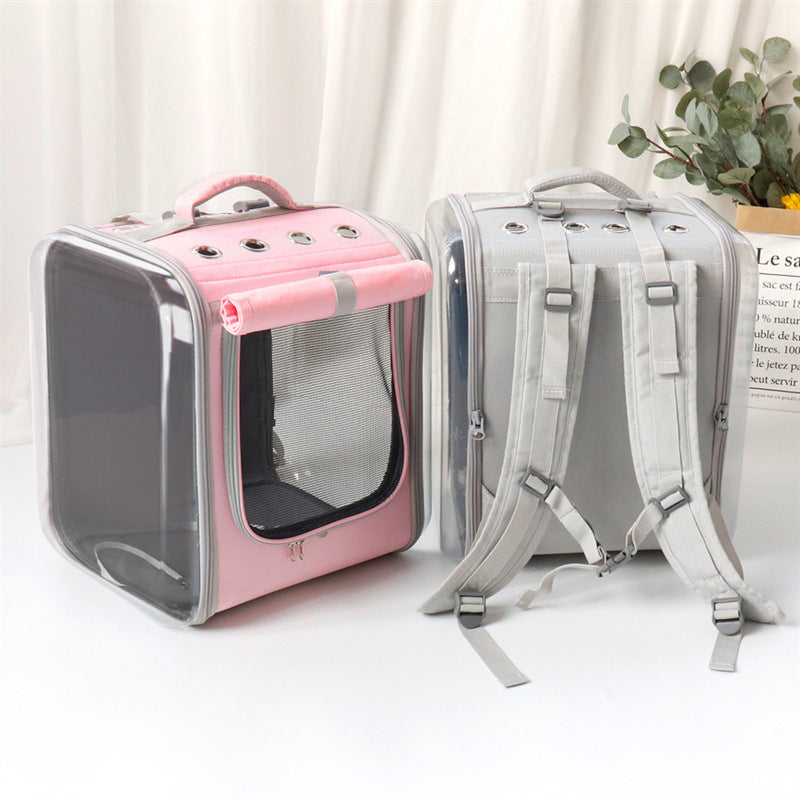 Pet Cat Carrier Backpack Breathable Cat Travel Outdoor Shoulder Bag